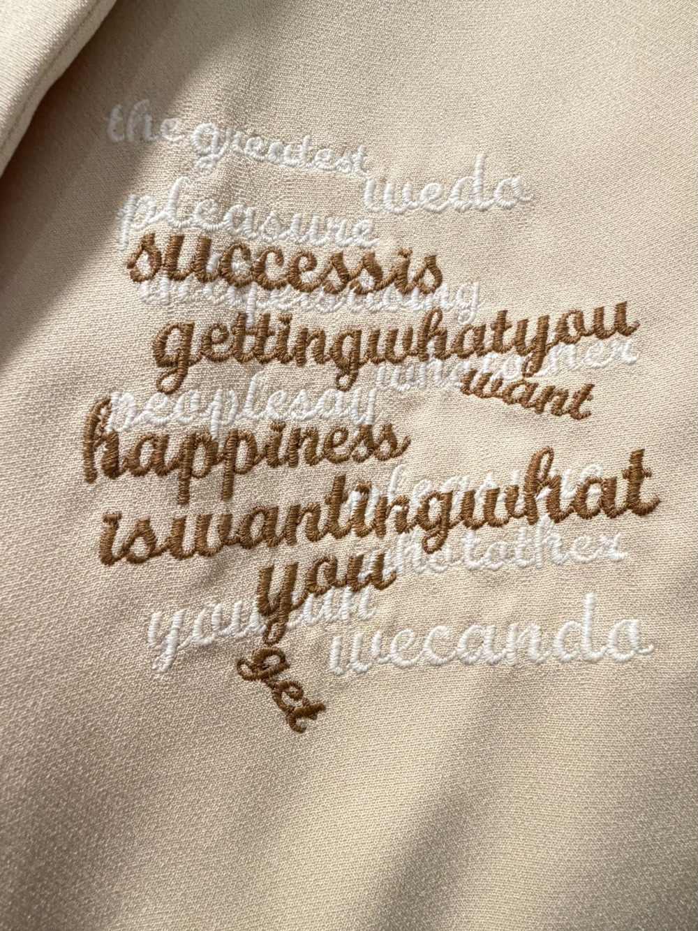NWOT Cream Embroidered Statement Blazer - Picture 3 of 6